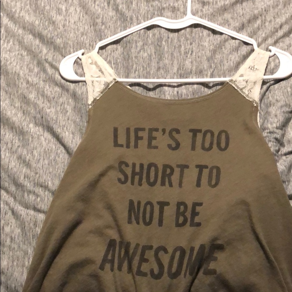 Hollister hunter green crop top tank top. GUC